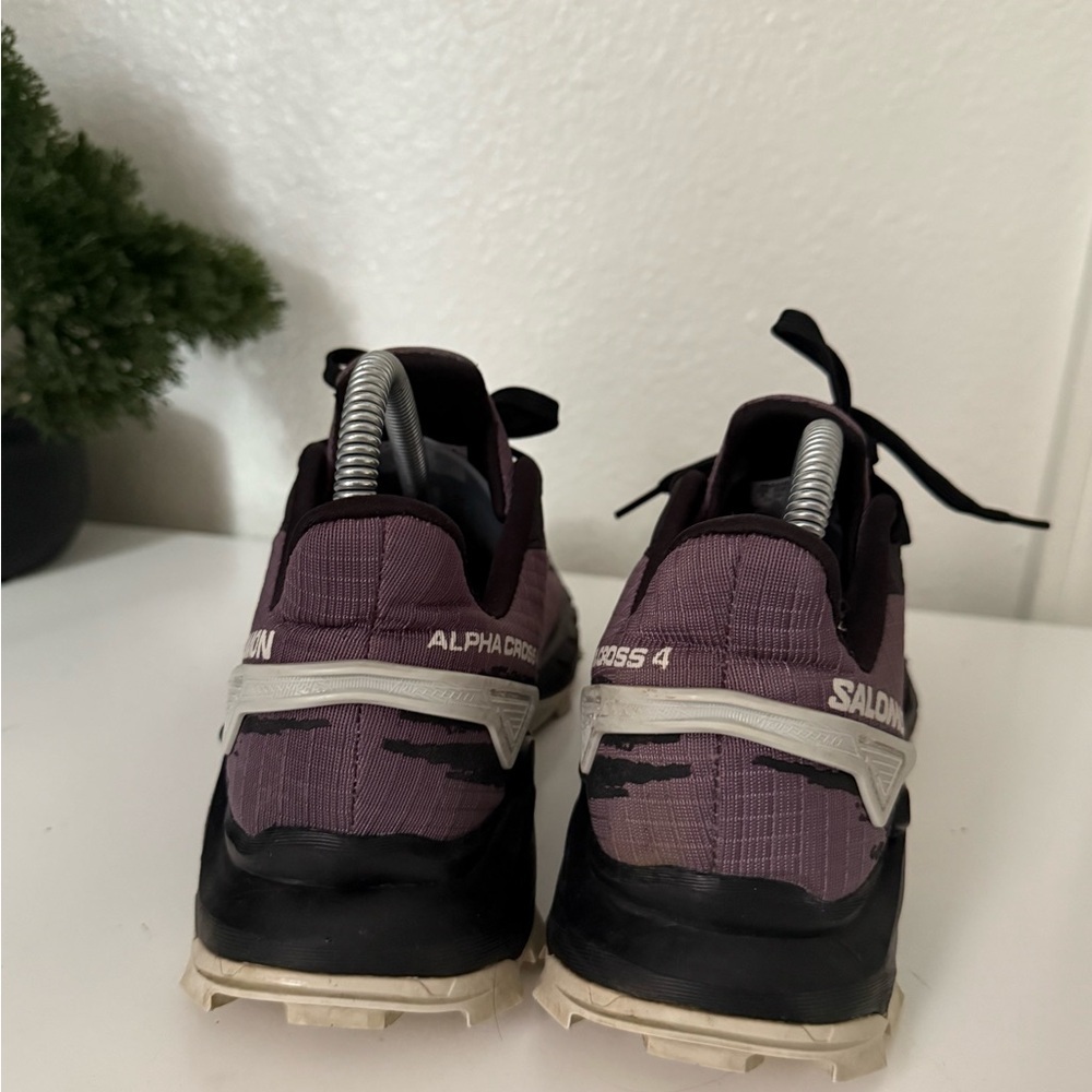 Salomon Alphacross 4 Women's Trail Shoes in Purple and Black - Picture 6 of 11
